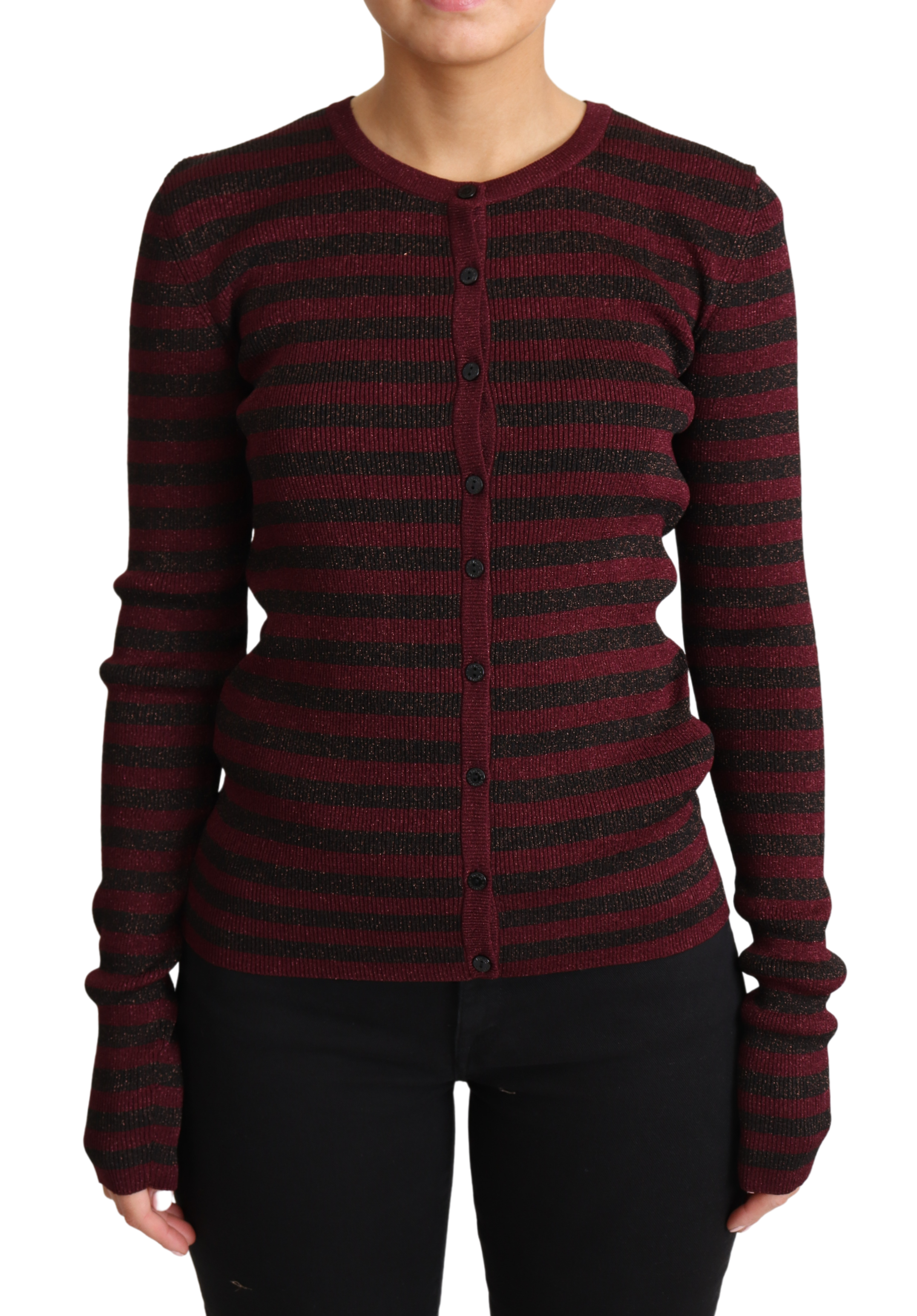 Dolce & Gabbana Elegant Striped Viscose Cardigan