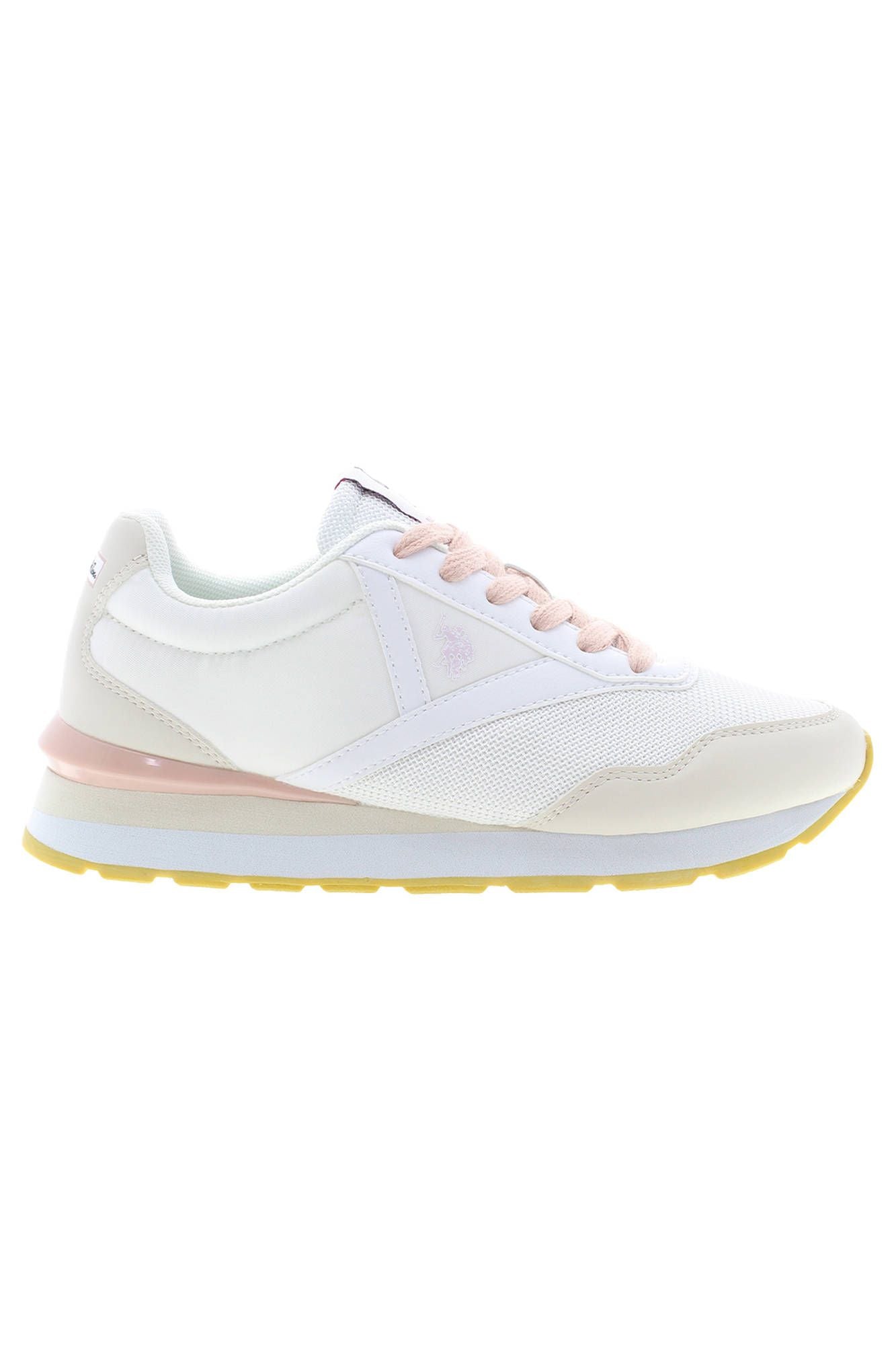 U.S. POLO ASSN. White Polyester Women Sneaker