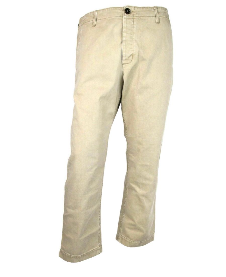 Light Brown Washed Cotton Pant Gucci Print