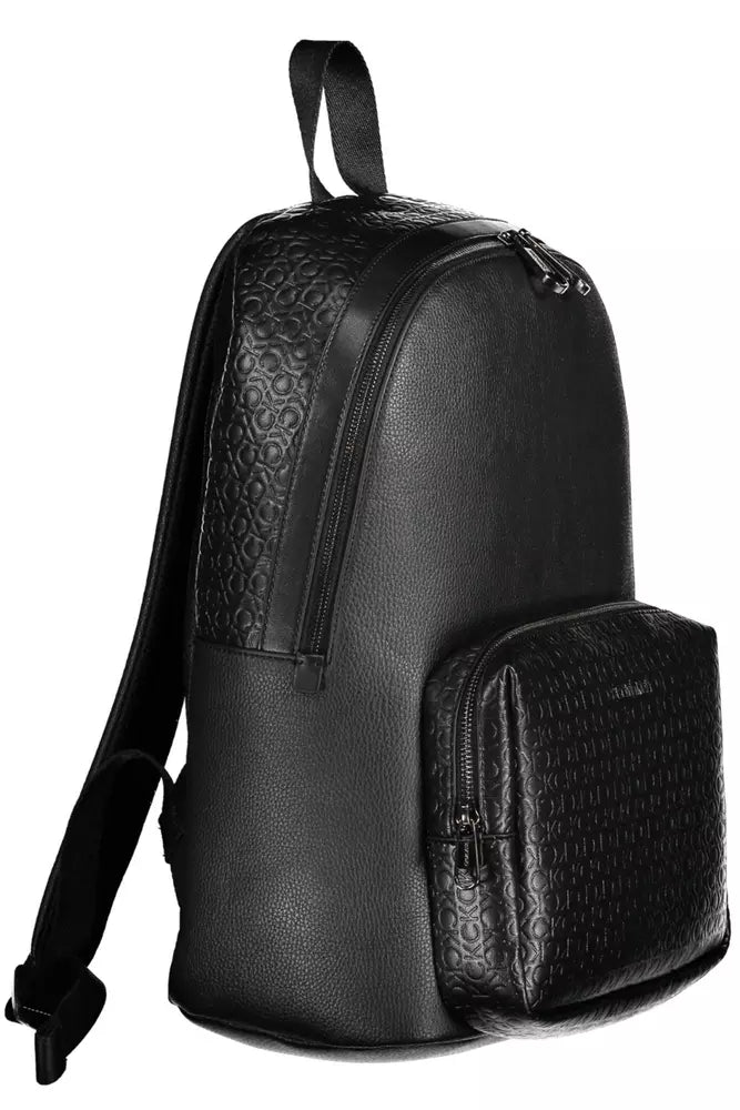 Calvin Klein Black Polyester Men Backpack