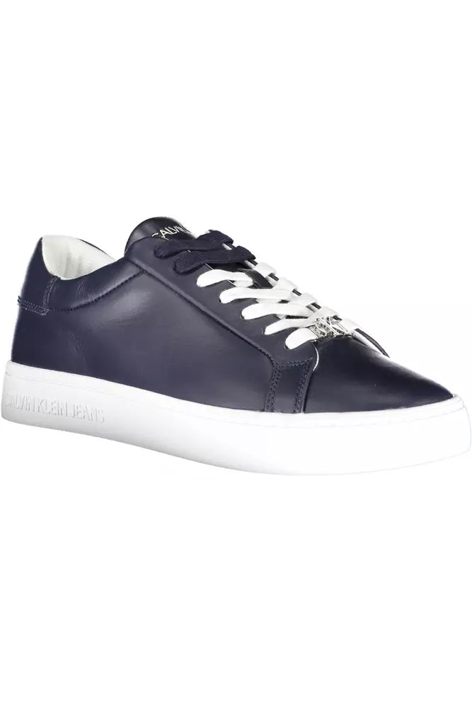 Calvin Klein Blue Leather Men Sneaker