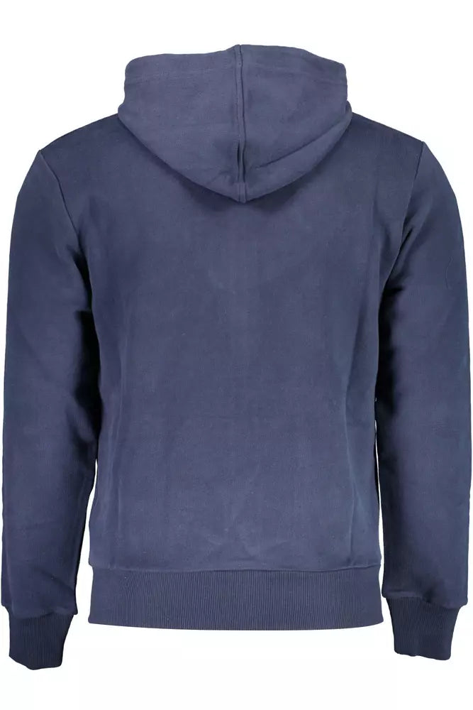 La Martina Blue Cotton Men Sweater