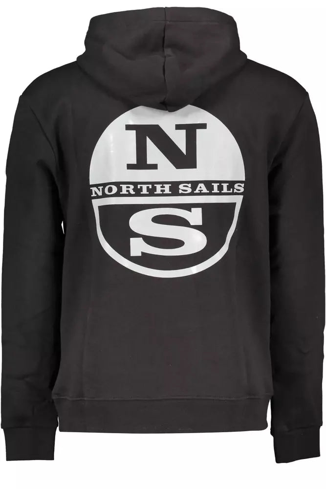 North Sails Black Cotton Men Sweater