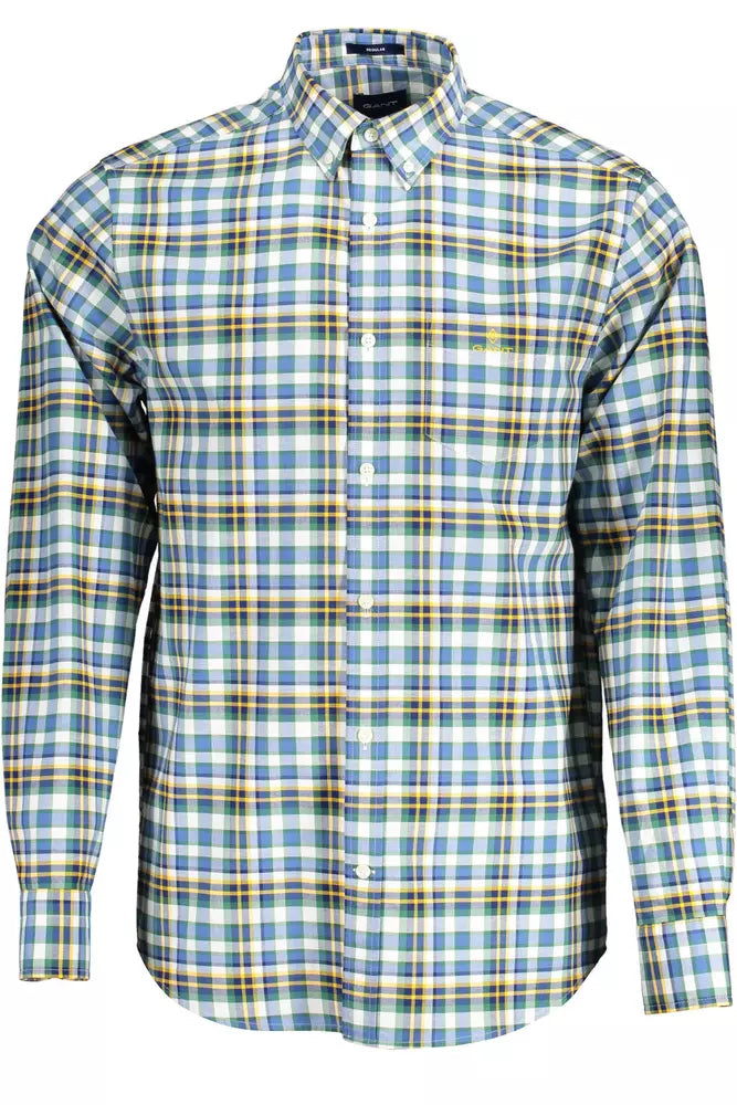 Gant Blue Cotton Mens Shirt