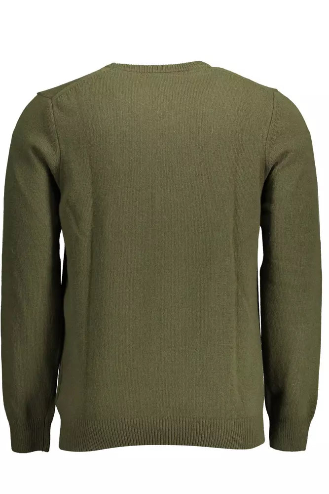 Lyle & Scott Green Wool Men Sweater