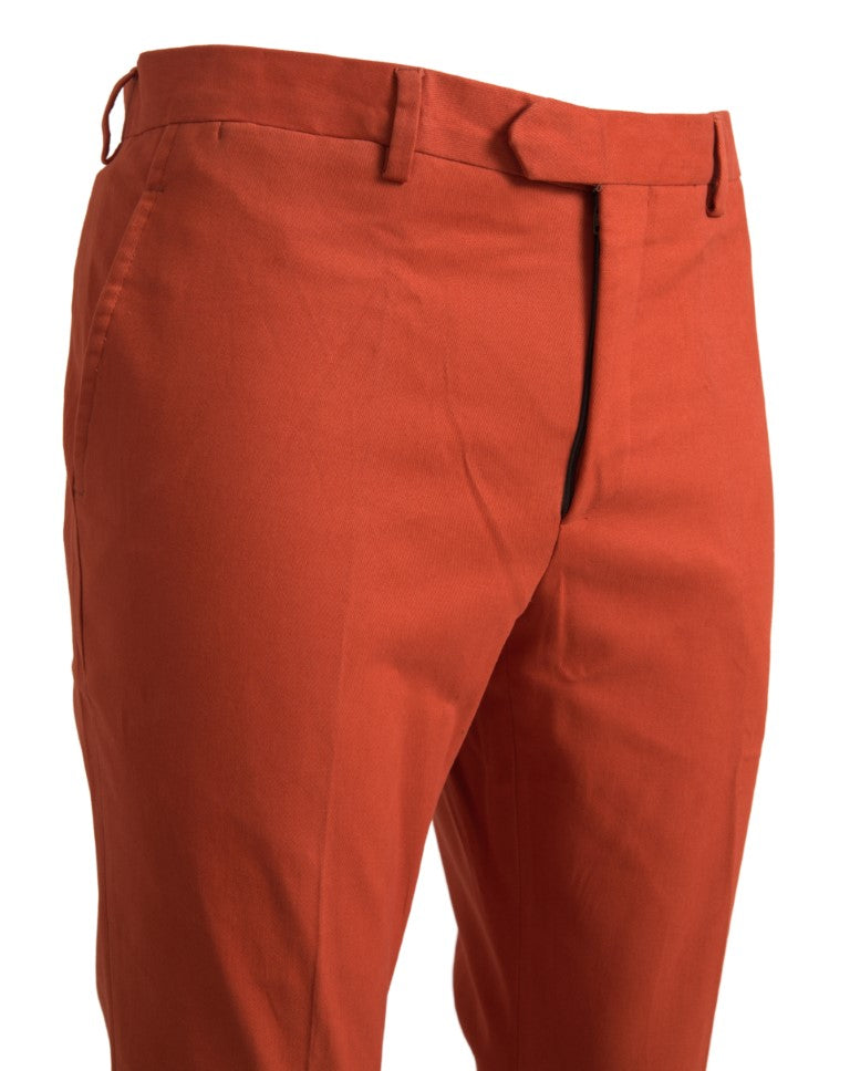 BENCIVENGA Elegant Orange Pure Cotton Pants