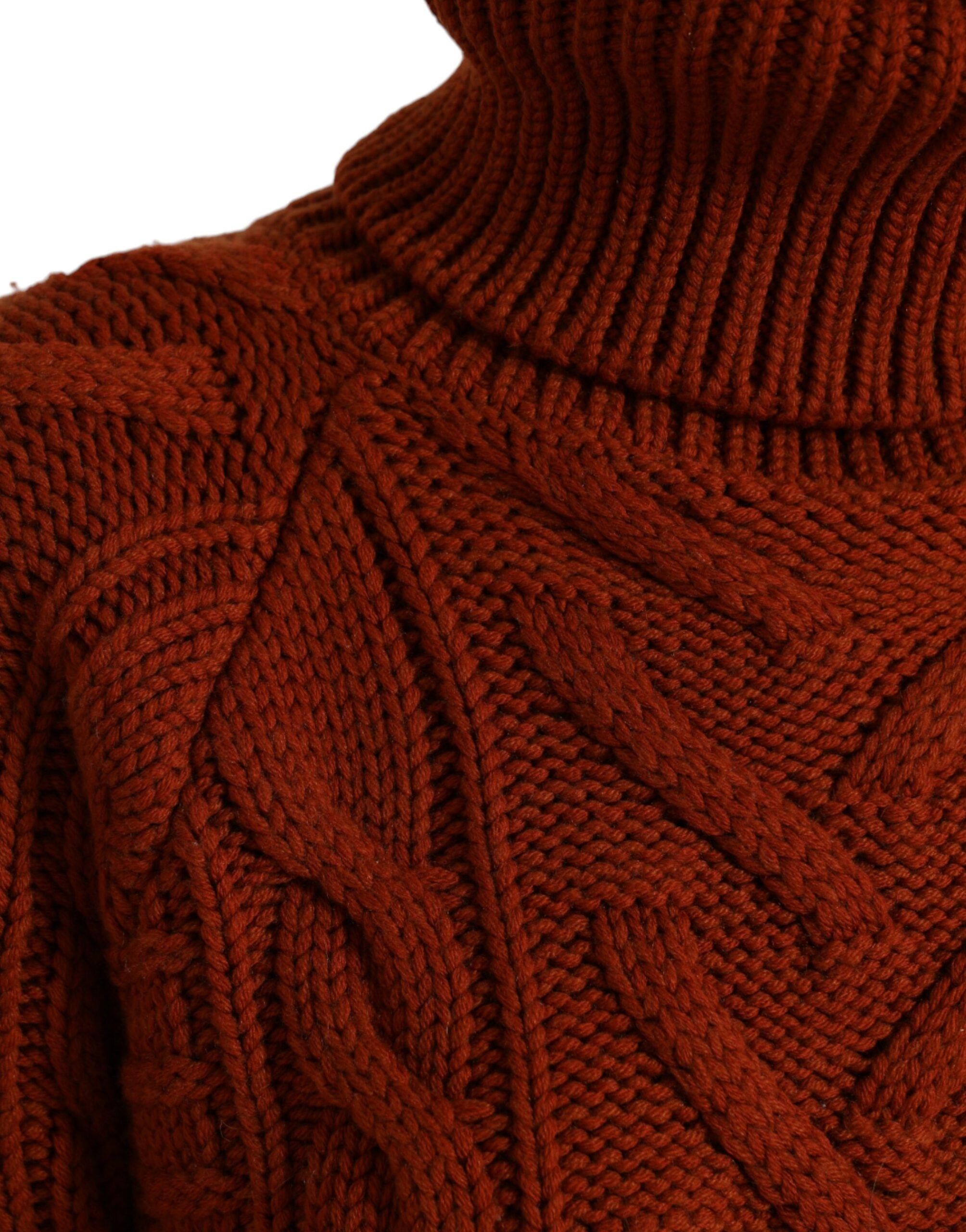 Dolce & Gabbana Elegant Brown Turtleneck Wool Sweater