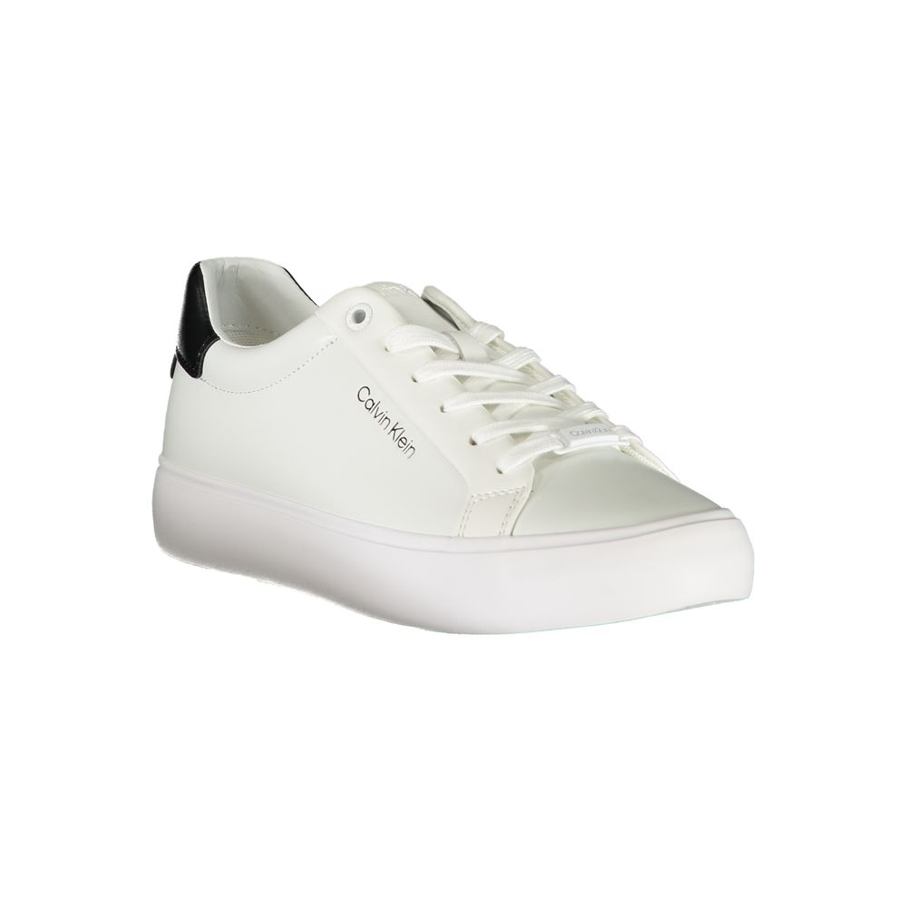 Calvin Klein White Polyester Sneaker