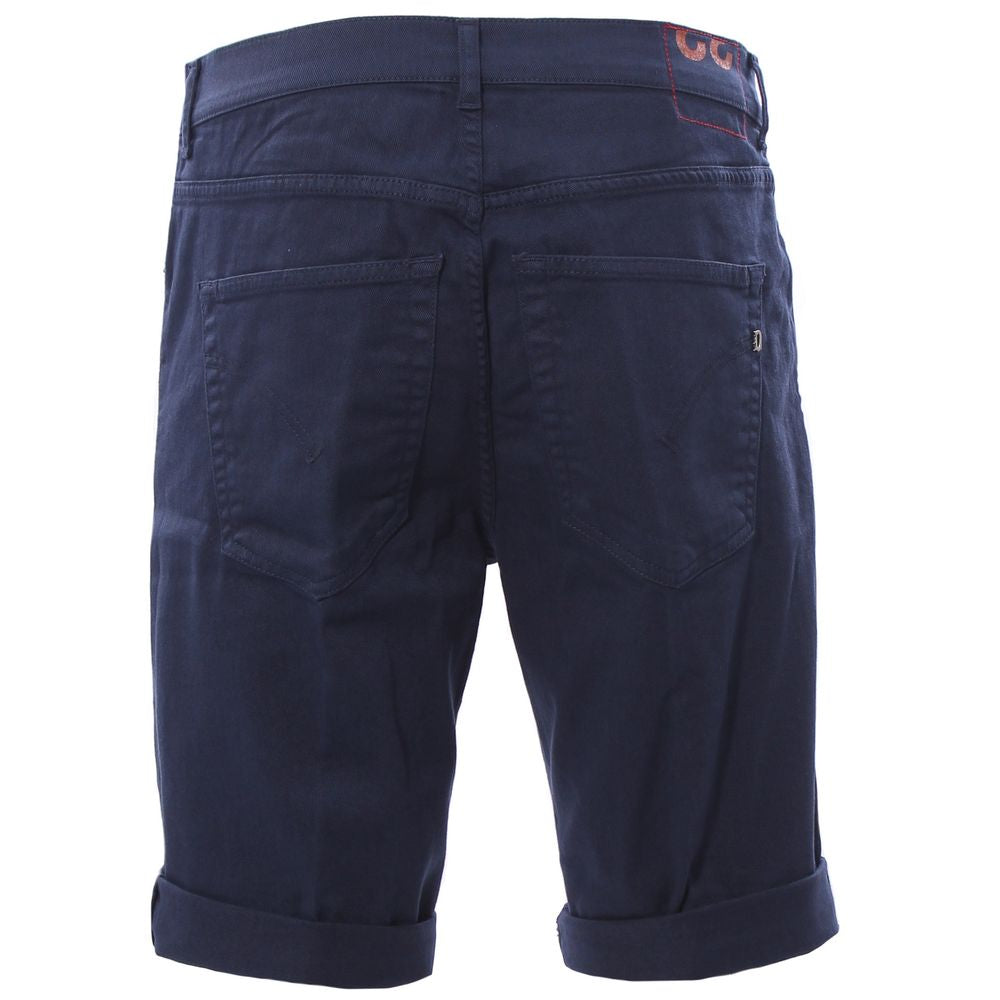 Dondup Chic Dark Blue Stretch Cotton Shorts