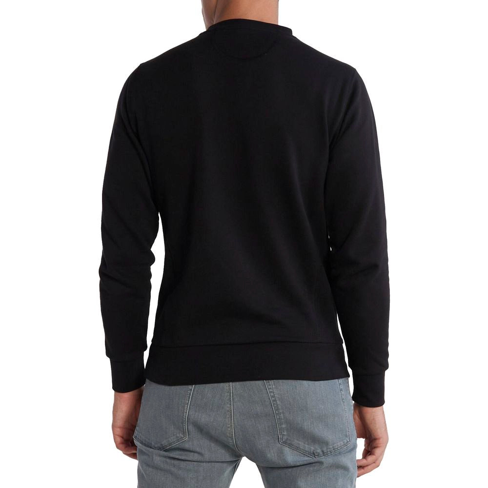 La Martina Black Cotton Sweater