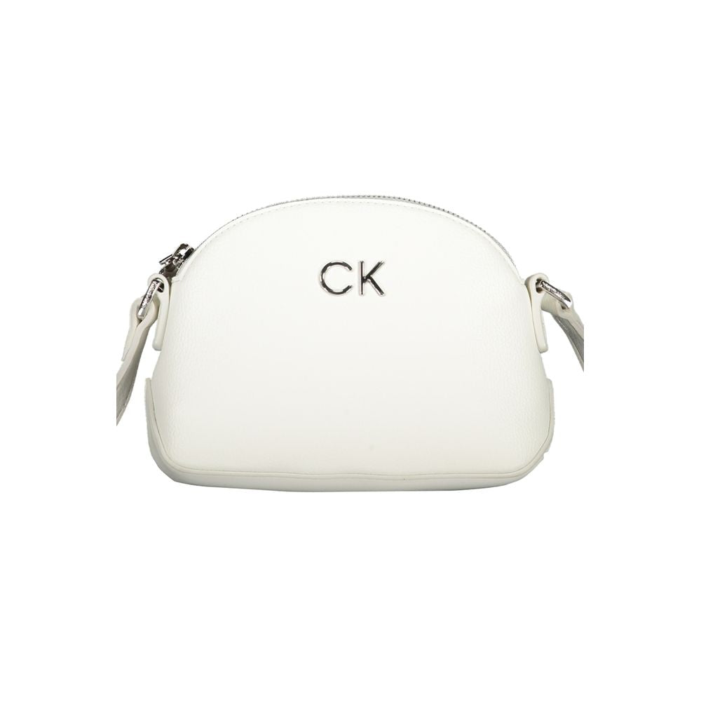 Calvin Klein White Polyethylene Handbag