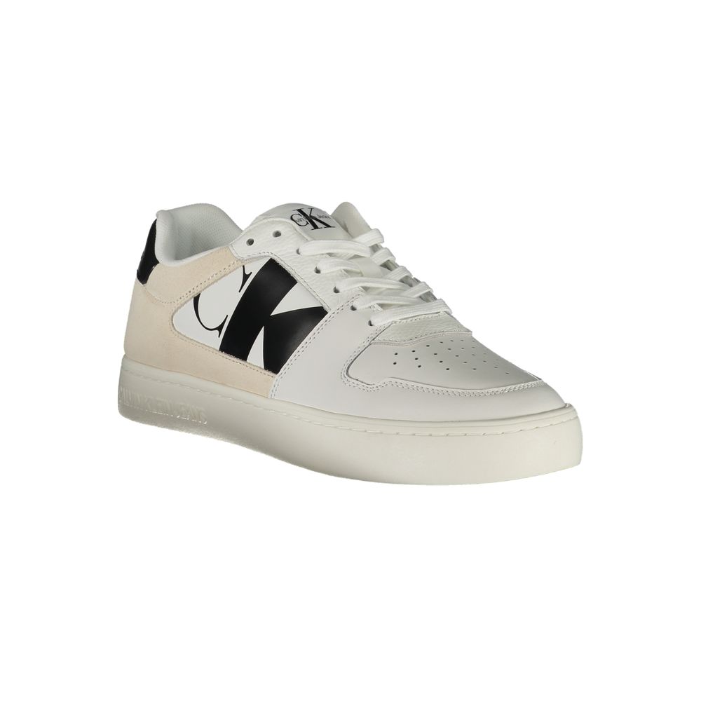 Calvin Klein White Polyester Sneaker