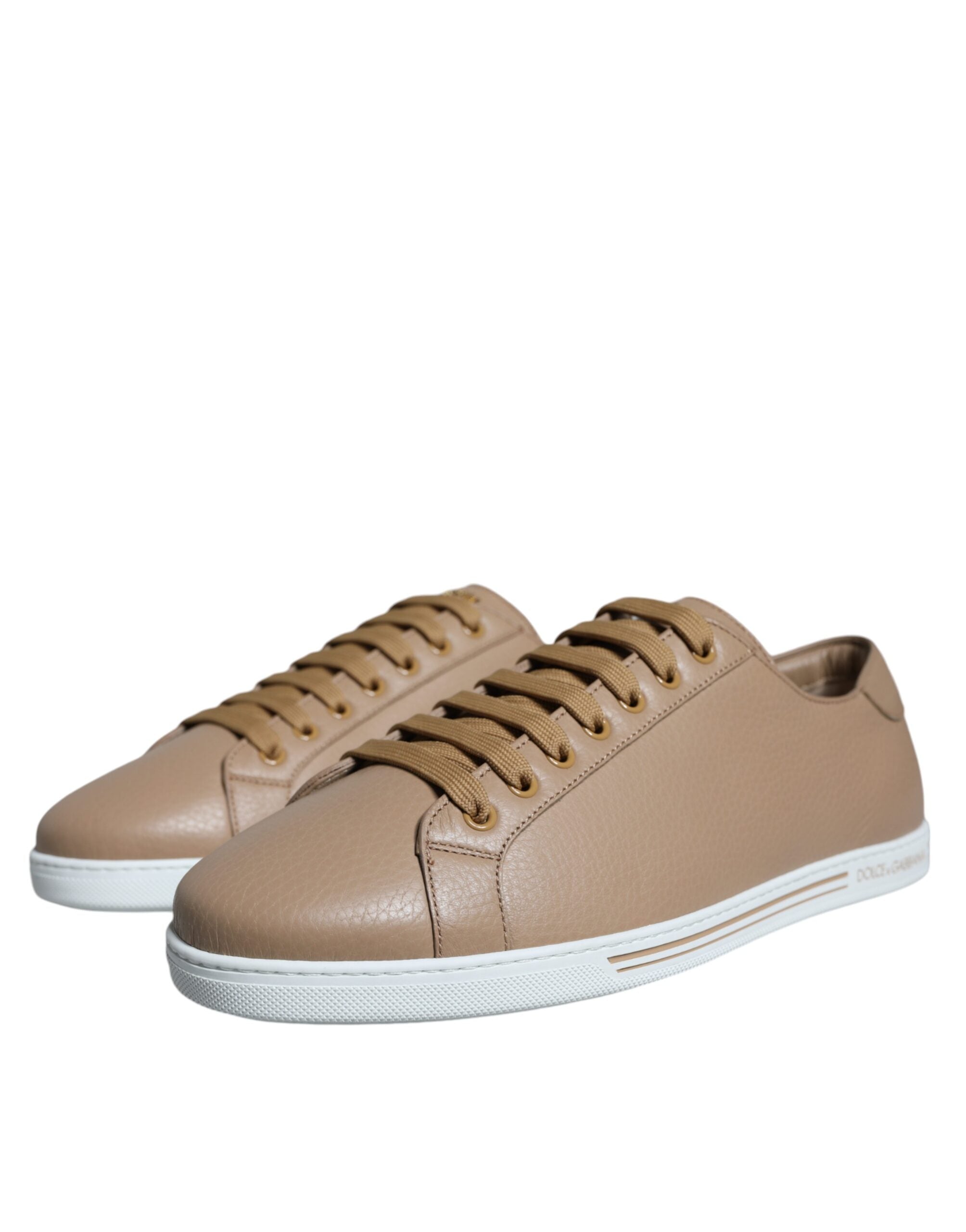 Dolce & Gabbana Brown Low Top Men Saint Tropez Sneakers Shoes