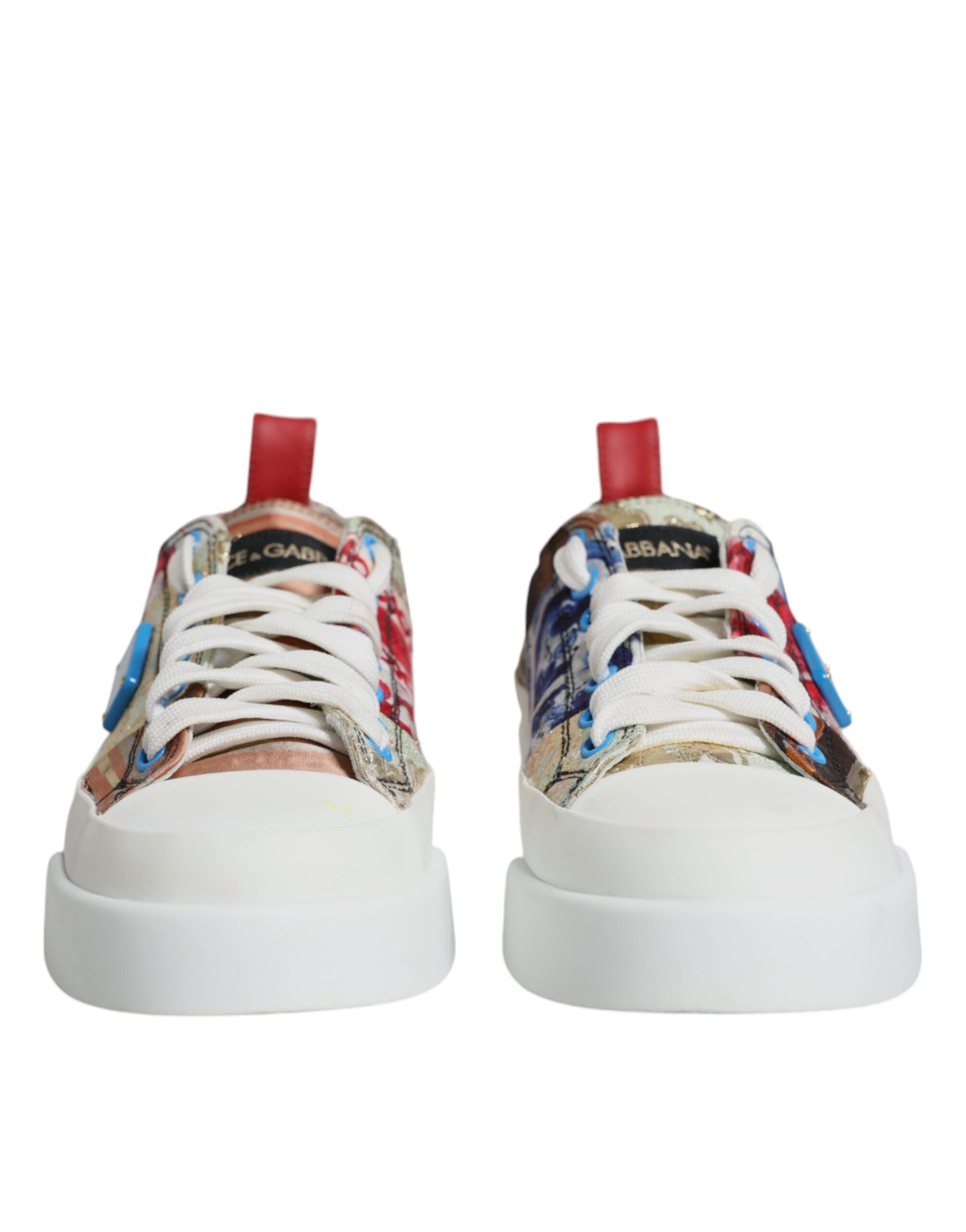 Dolce & Gabbana Multicolor Patchwork Low Top Sneakers Shoes