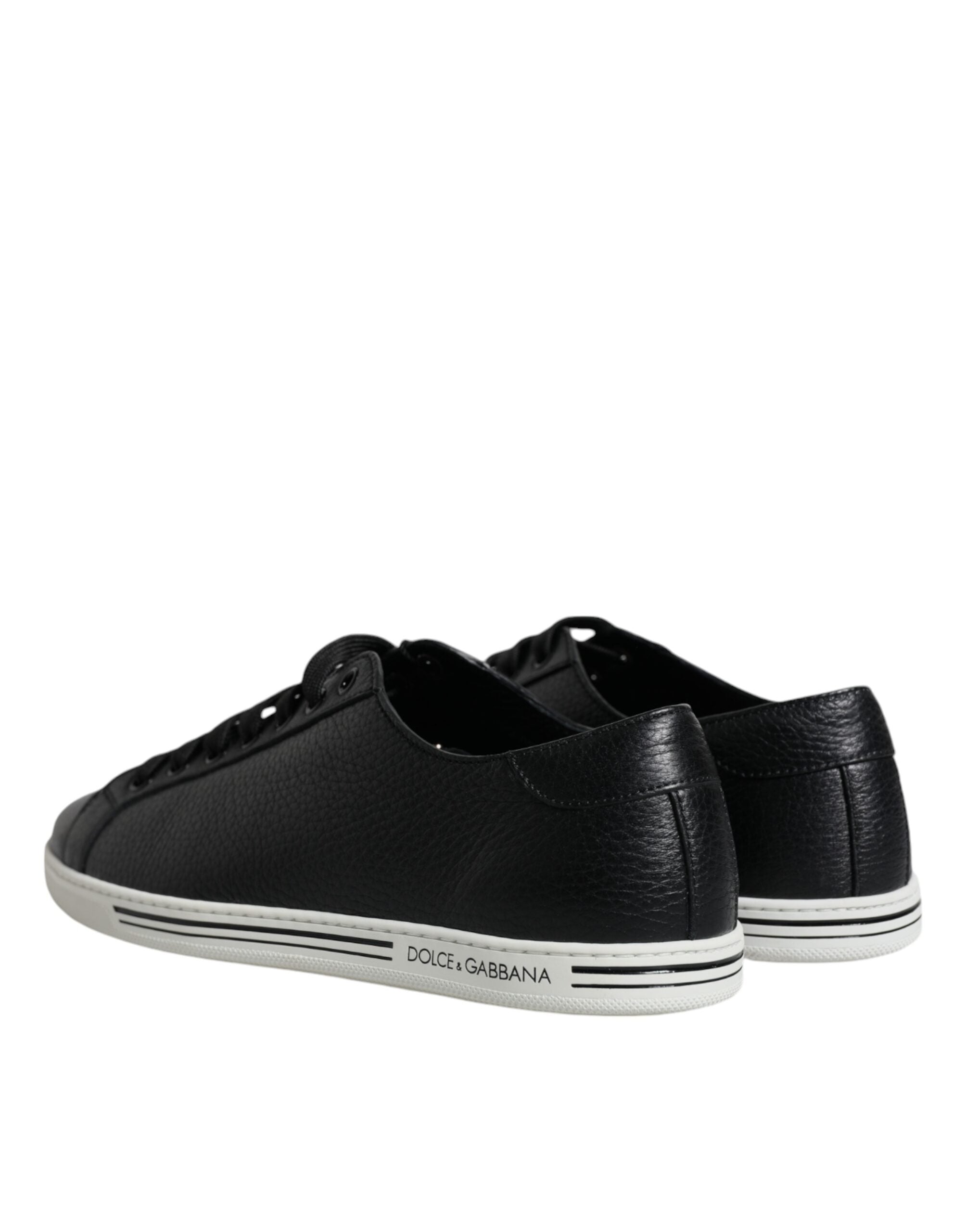 Dolce & Gabbana Black Low Top Men Saint Tropez Sneakers Shoes