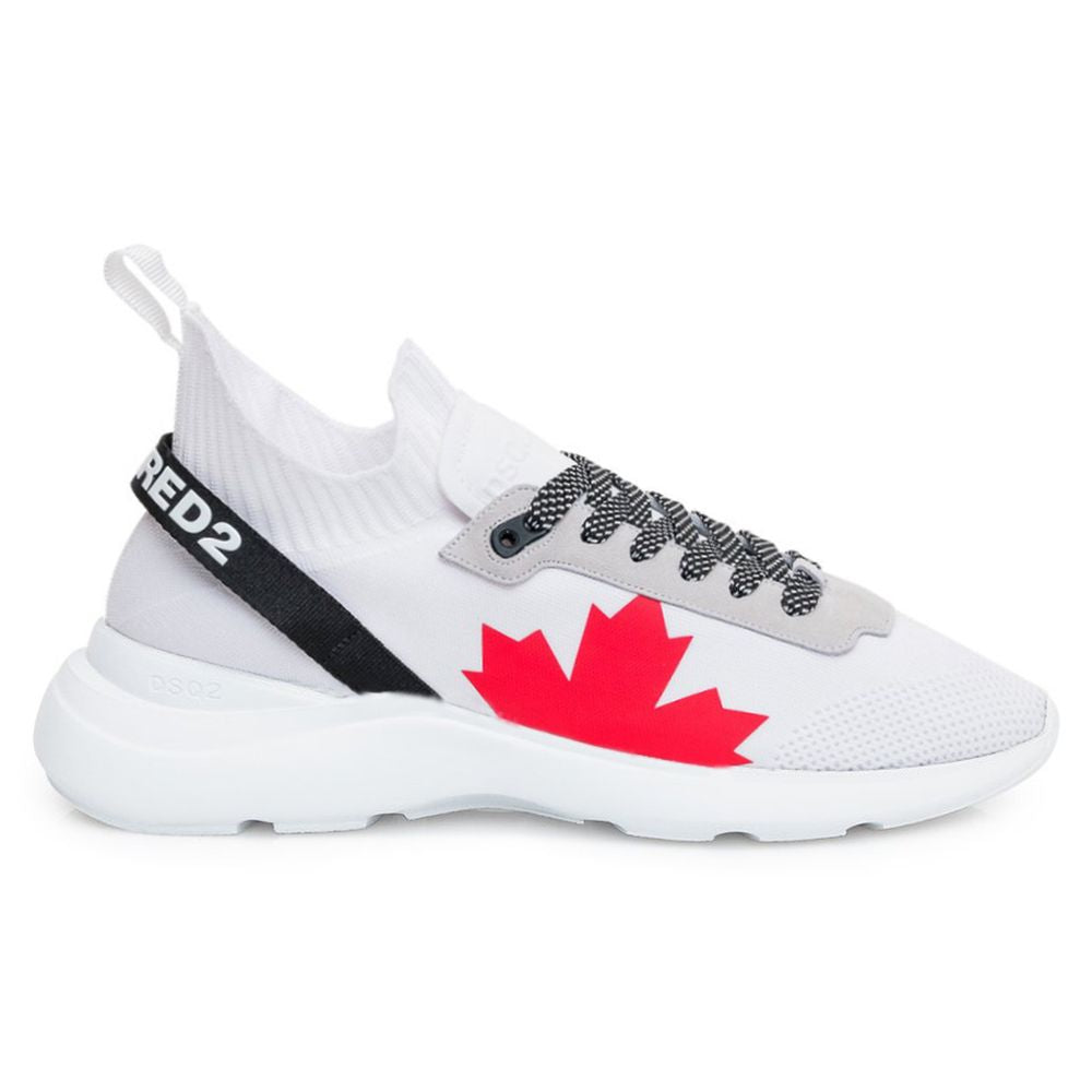 Dsquared² White Polyester Sneaker