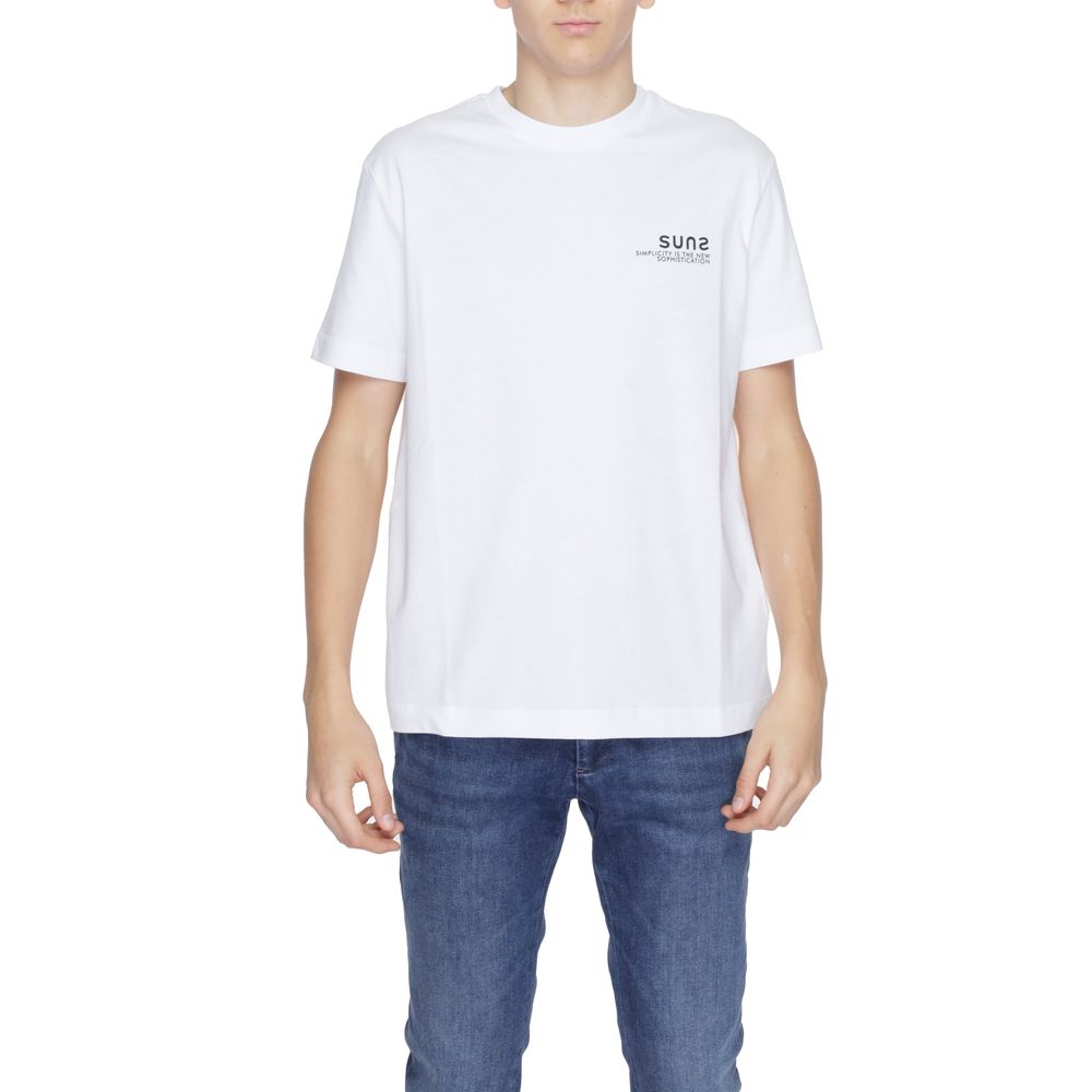 Suns White Cotton T-Shirt