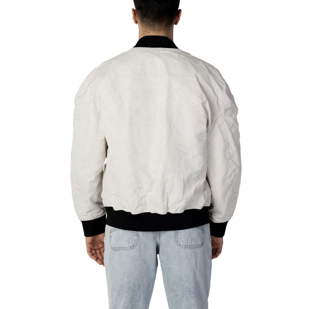 Armani Exchange Cream Polyester Jacket