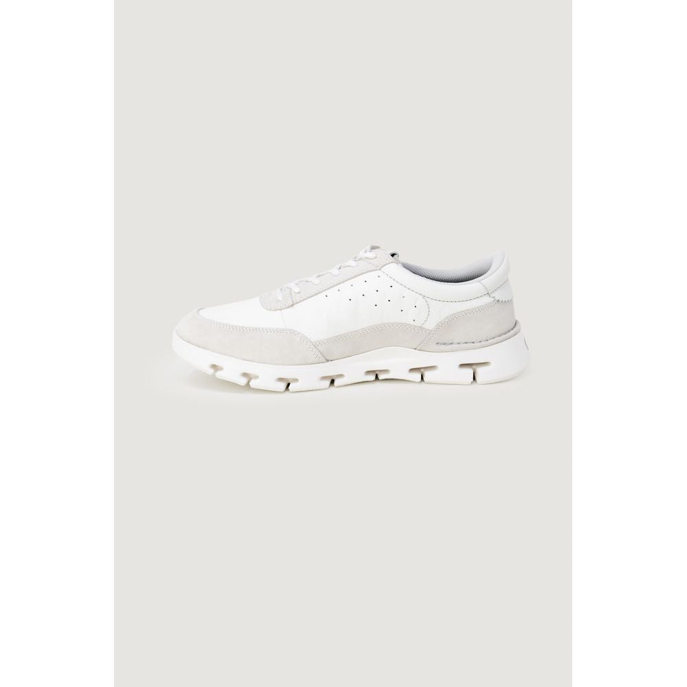 Clarks White Leather Sneaker