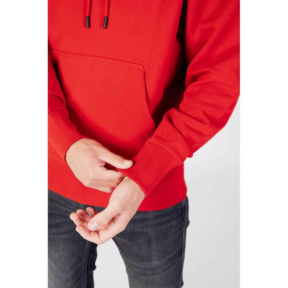 Hugo Boss Red Cotton Sweater