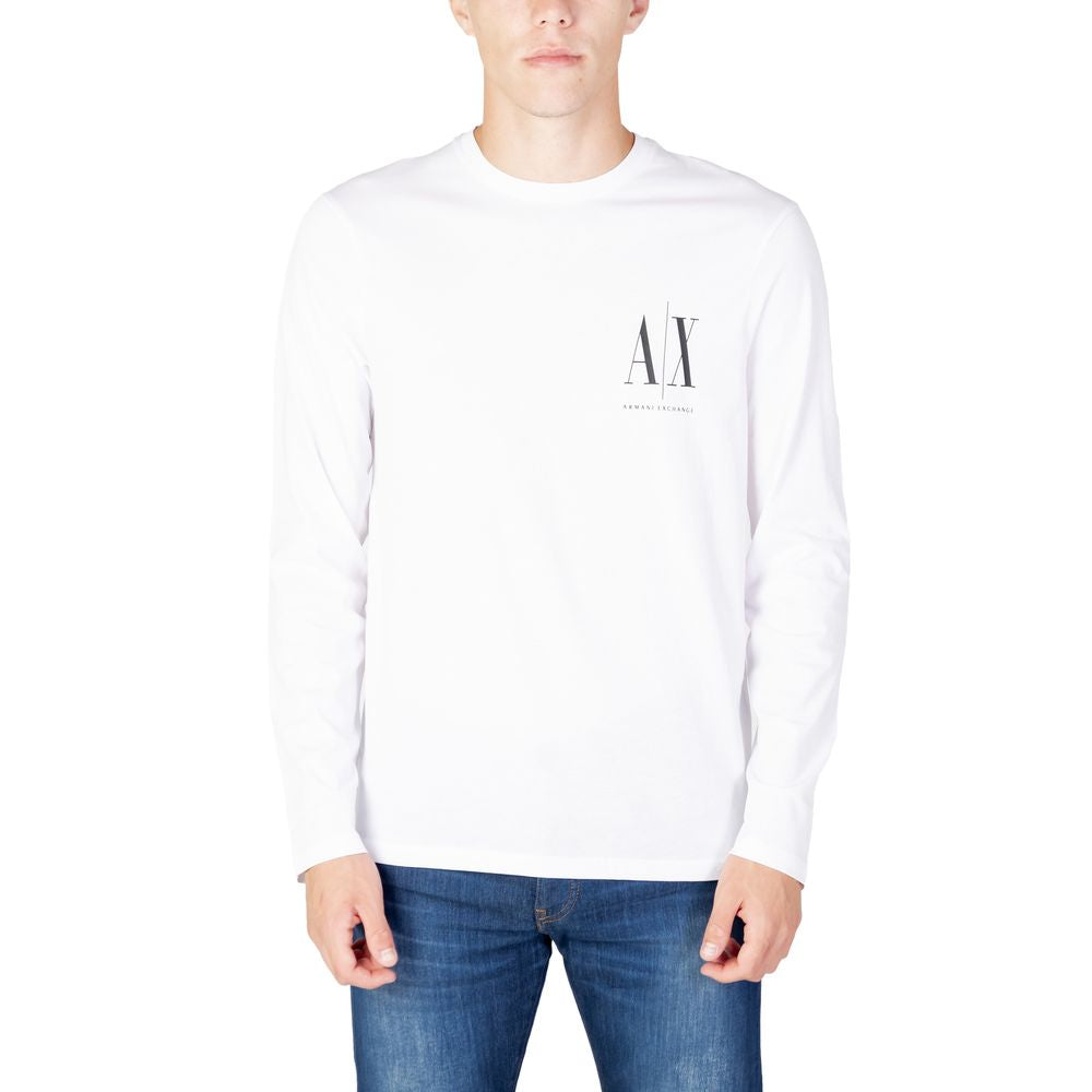 Armani Exchange White Cotton T-Shirt