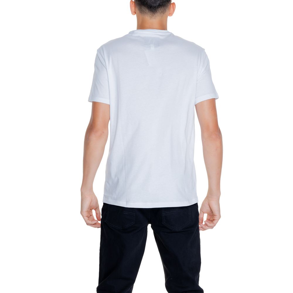 Armani Exchange Black And White Cotton T-Shirt