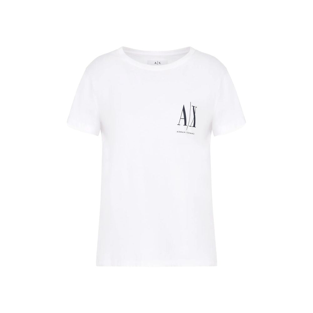 Armani Exchange White Cotton Tops & T-Shirt