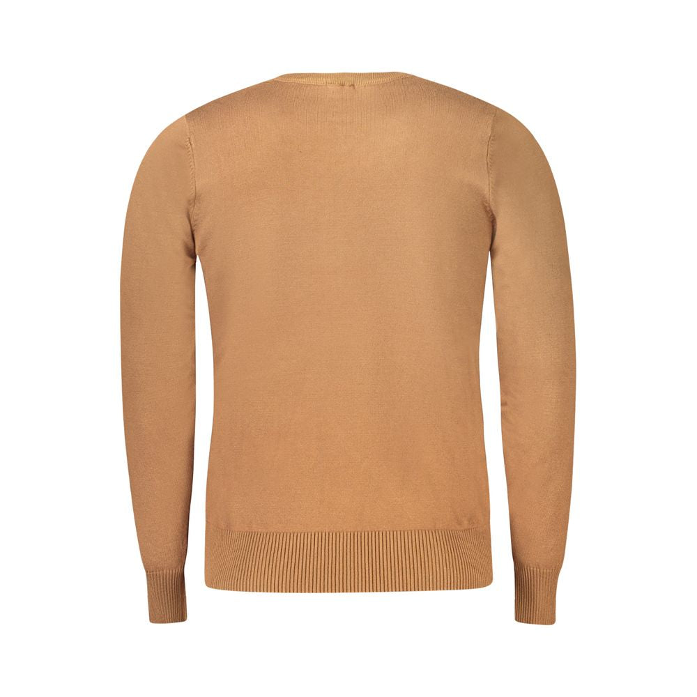 Coveri Moving Brown Nylon Sweater