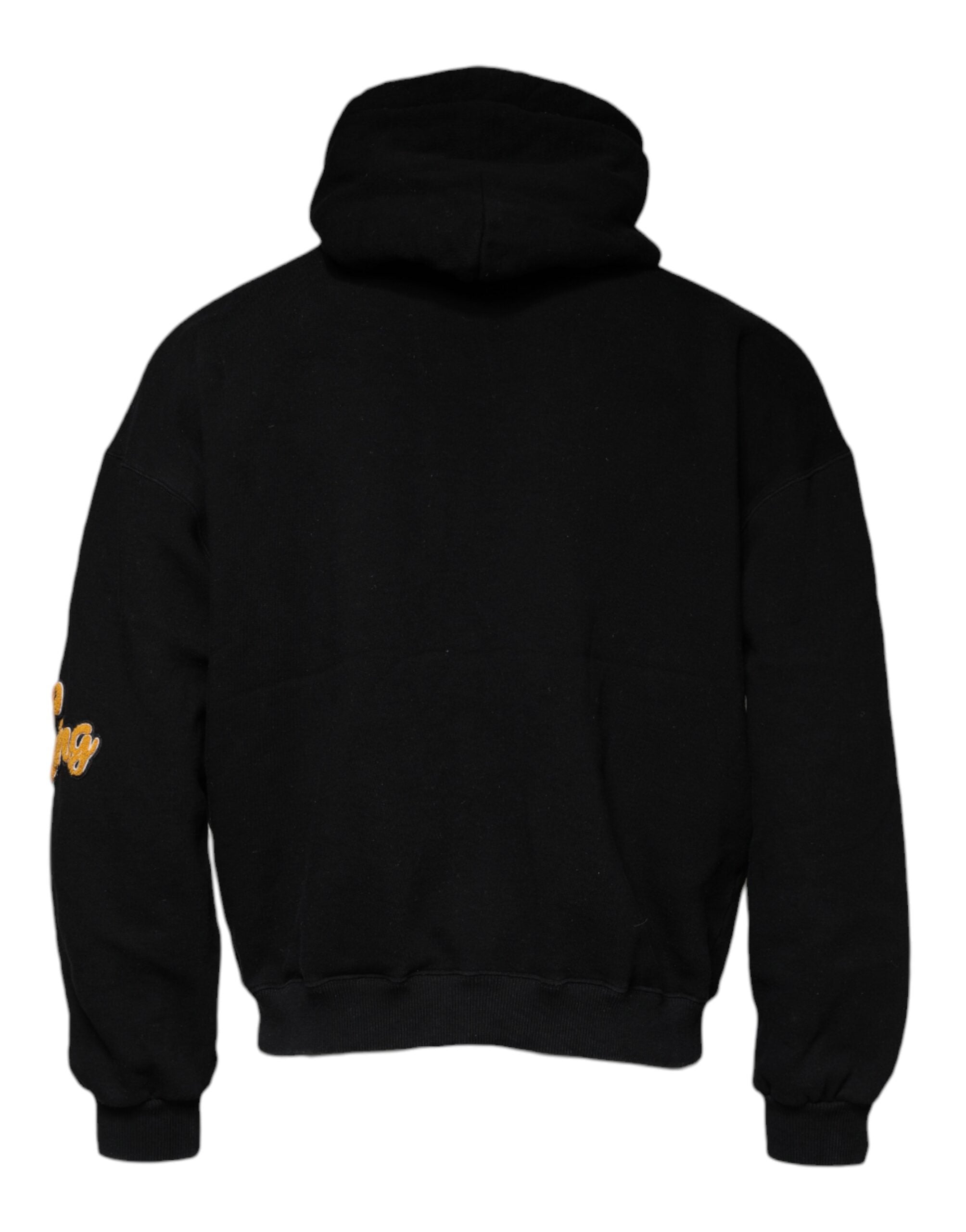 Dolce & Gabbana Black Paradiso Hooded Men Sweatshirt Sweater