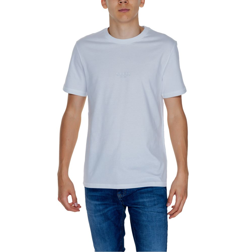 Guess White Cotton T-Shirt