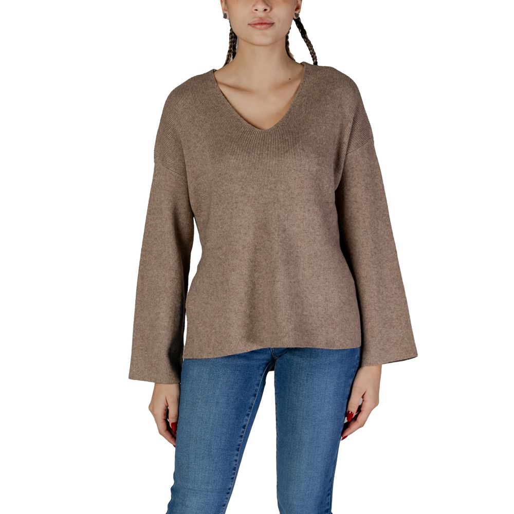 Only Brown Viscose Sweater