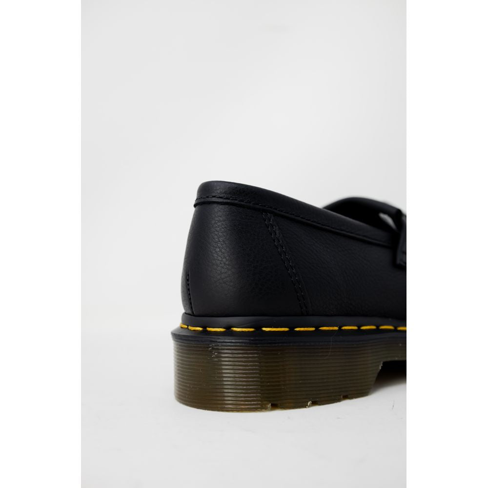 Dr. Martens Black Leather Flat Shoe