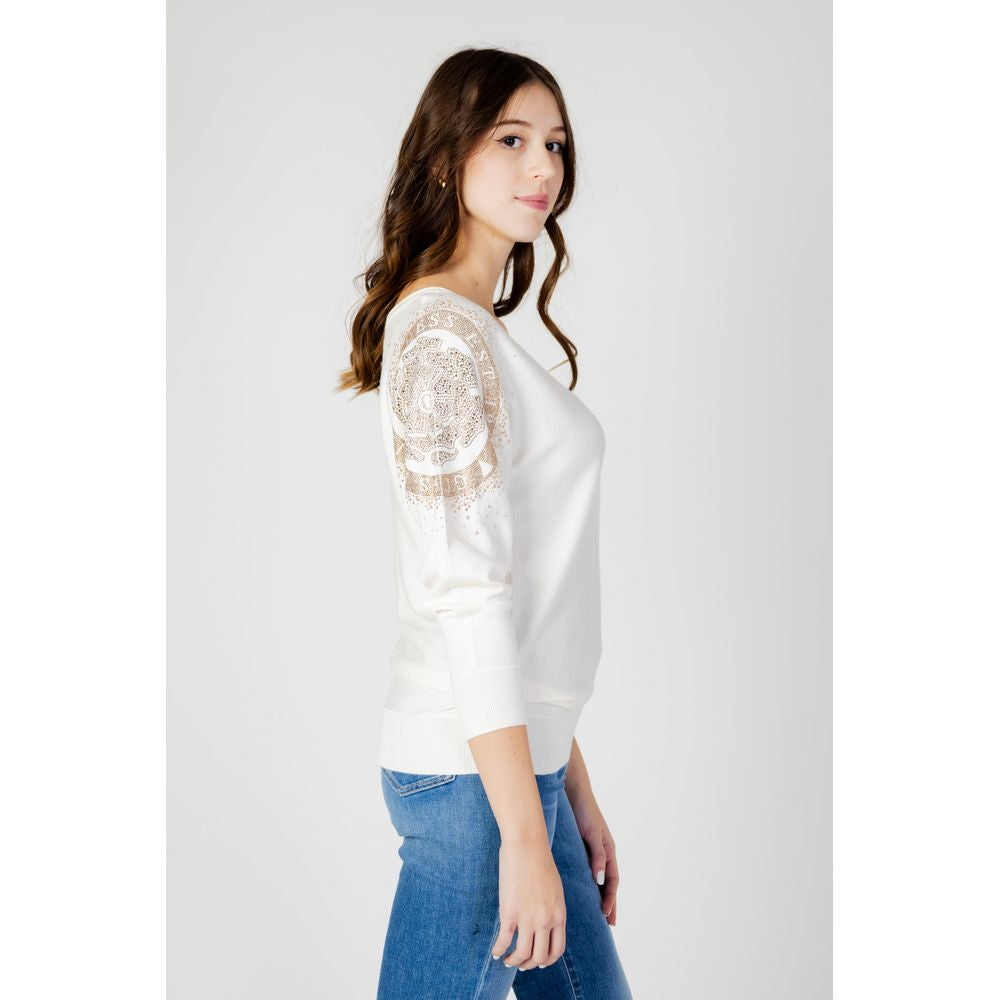 Guess White Viscose Tops & T-Shirt