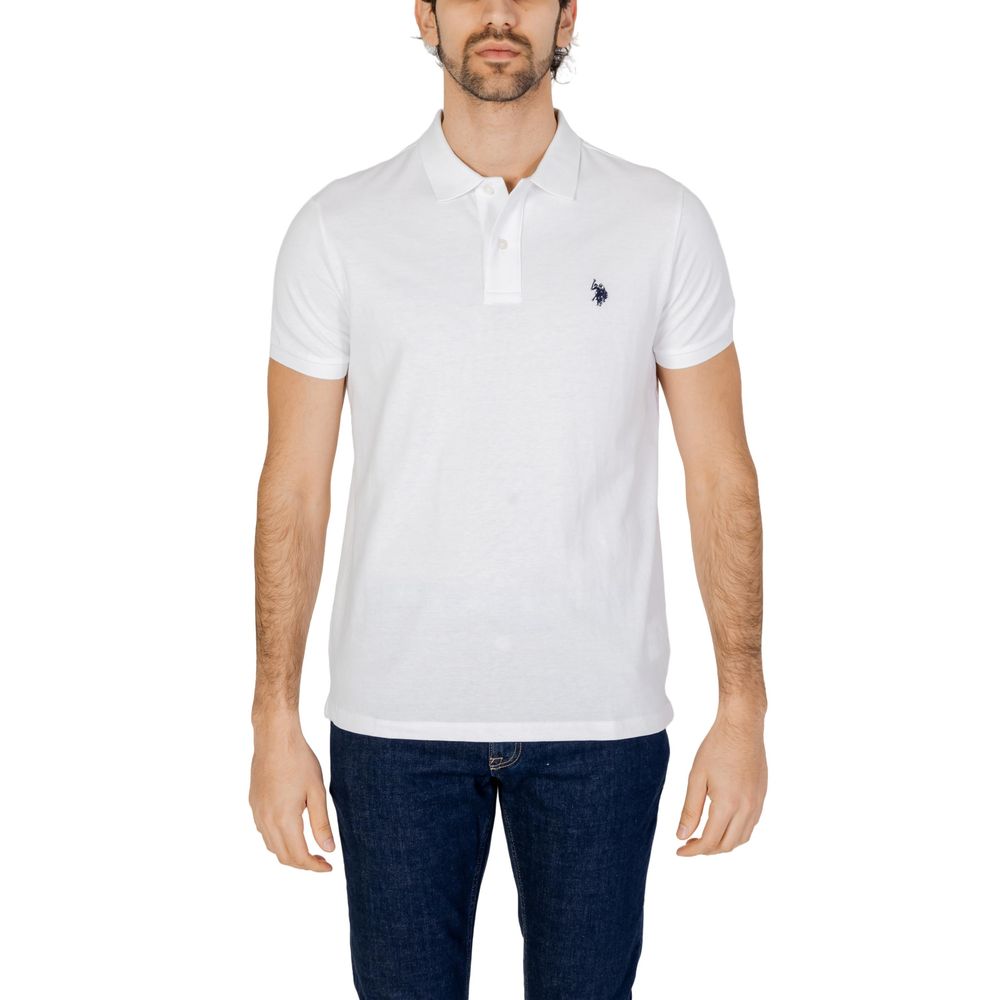 U.S. POLO ASSN. White Cotton Polo Shirt