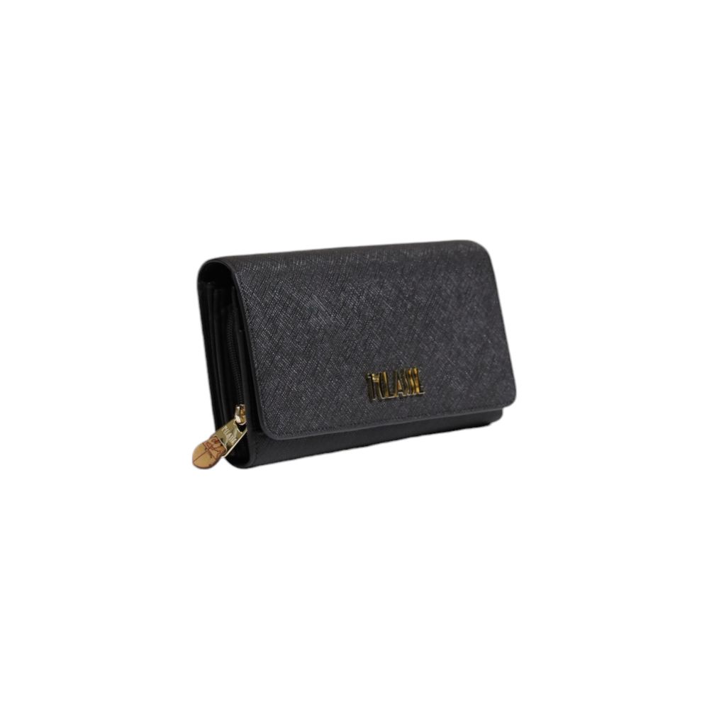 Alviero Martini Prima Classe Black Leather Wallet