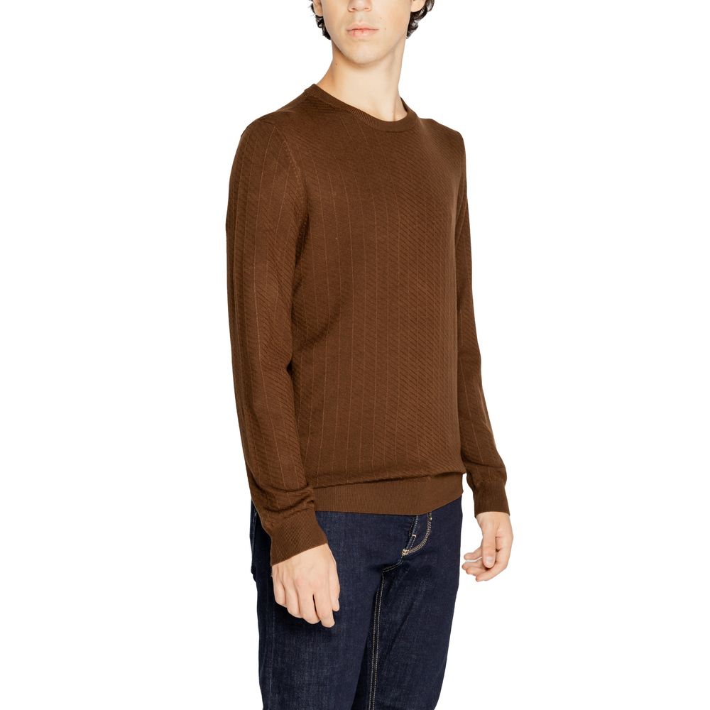 Antony Morato Brown Viscose Sweater