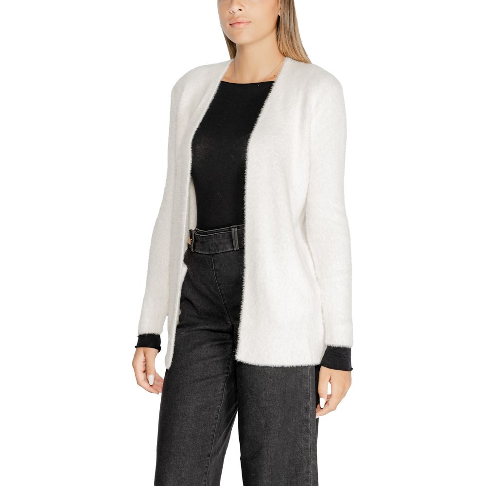 Morgan De Toi Cream Polyamide Cardigan