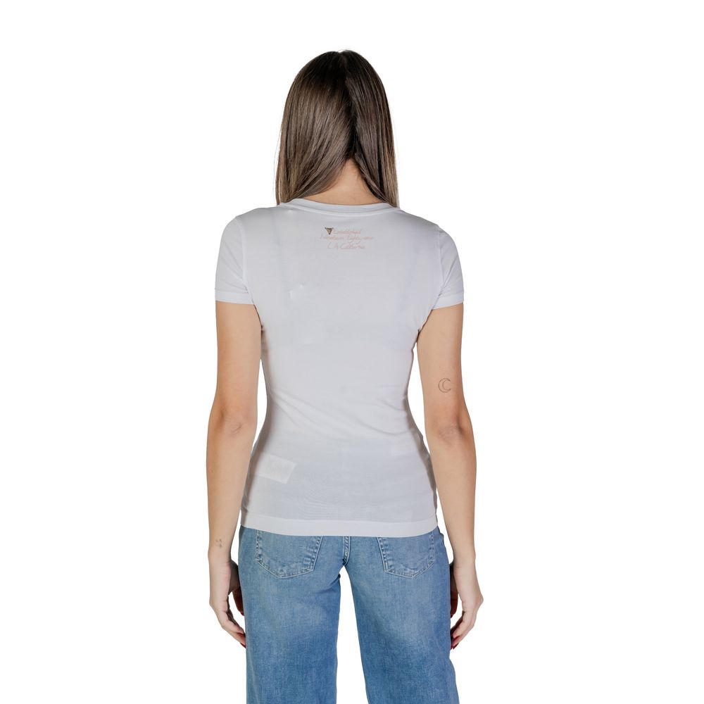 Guess White Cotton Tops & T-Shirt