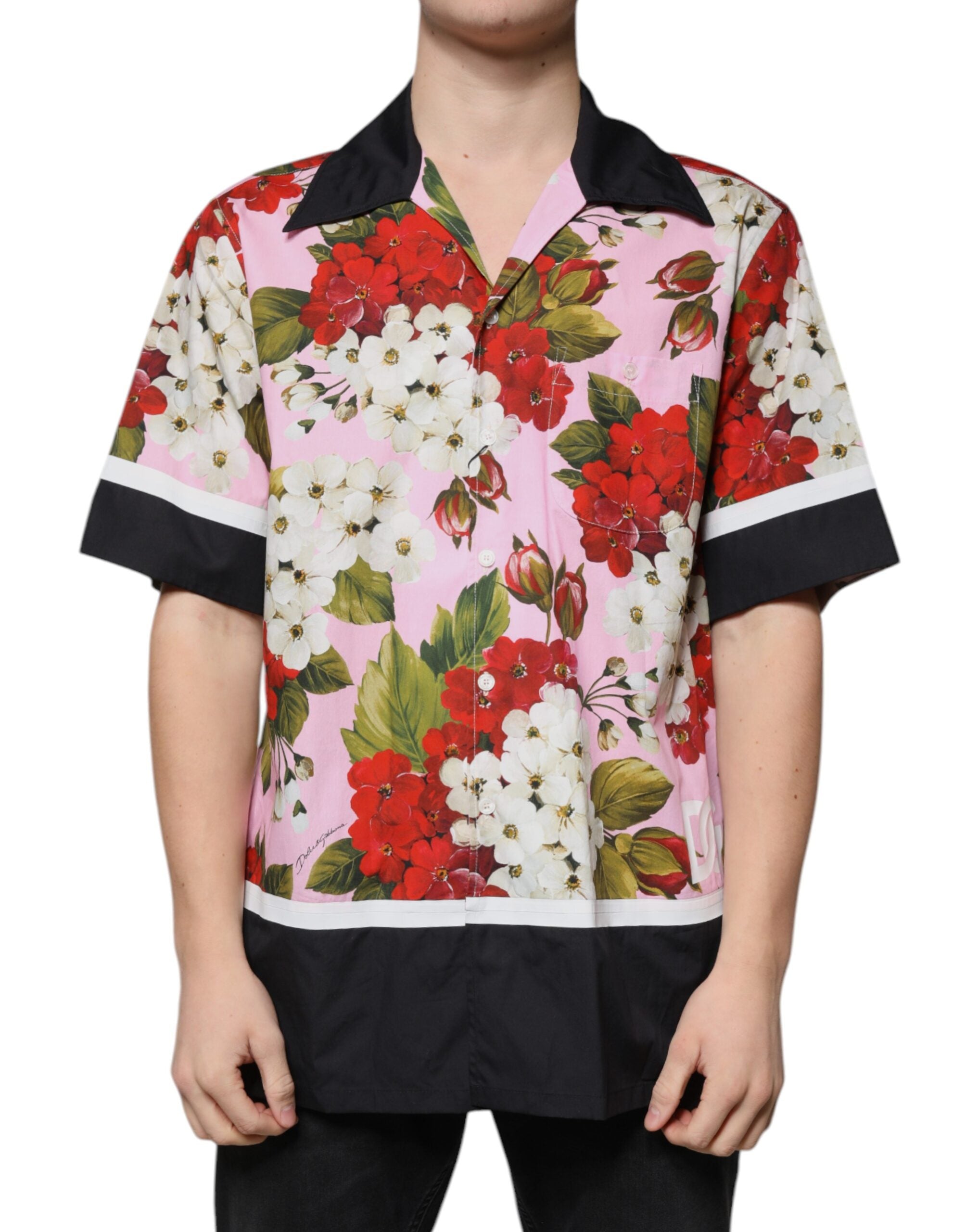 Dolce & Gabbana Multicolor Floral Button Down Casual Shirt