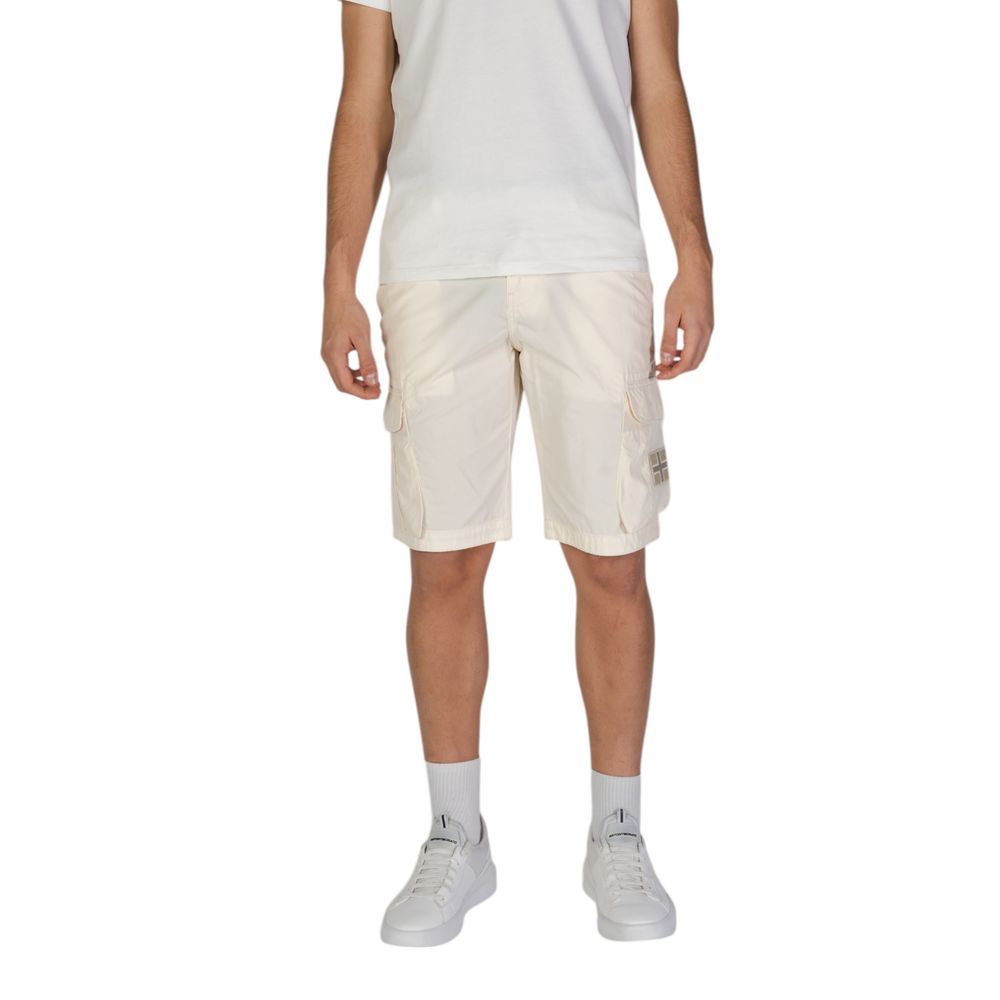 Napapijri Cream Cotton Short