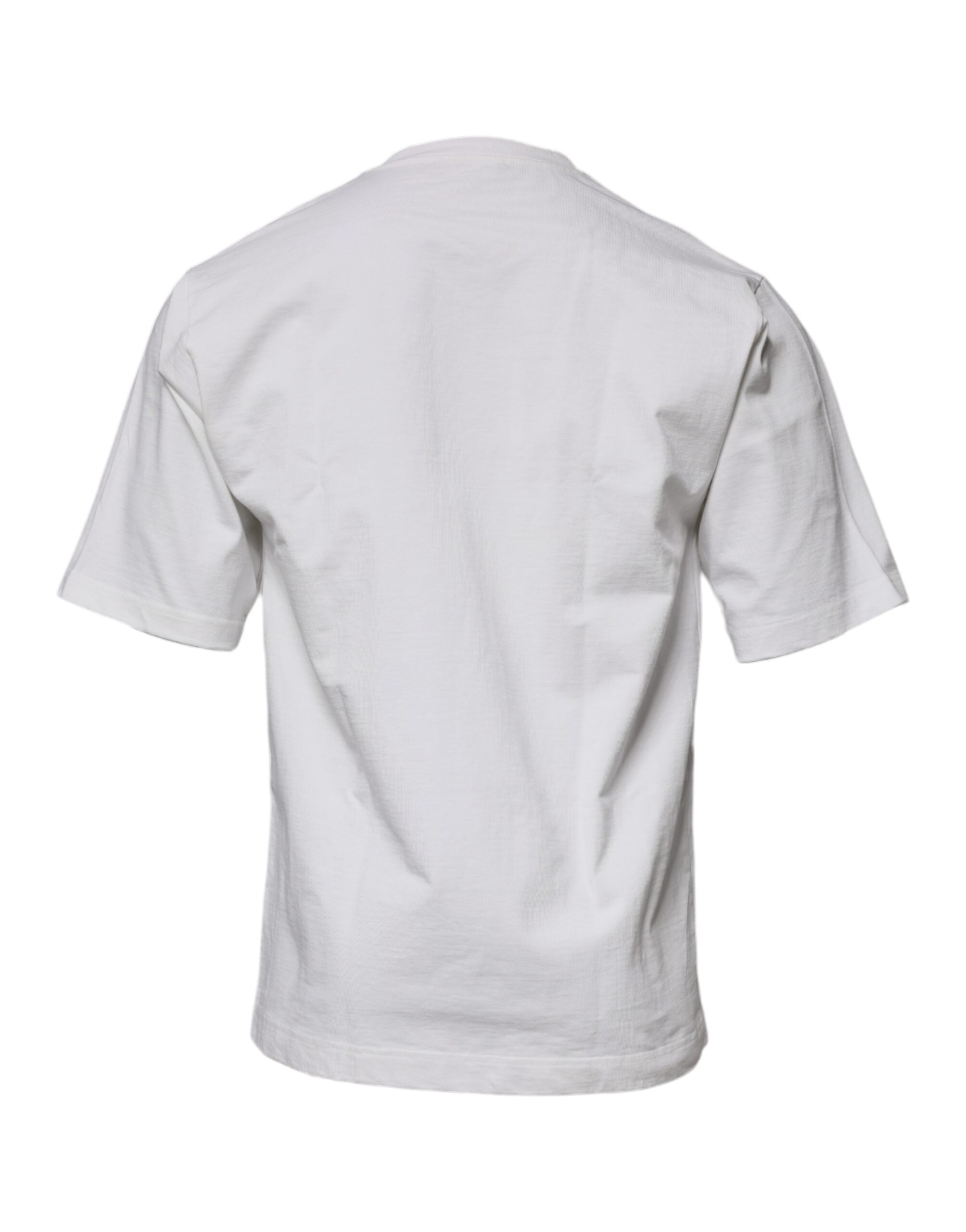 Dolce & Gabbana White DG Logo Crew Neck Short Sleeves T-shirt