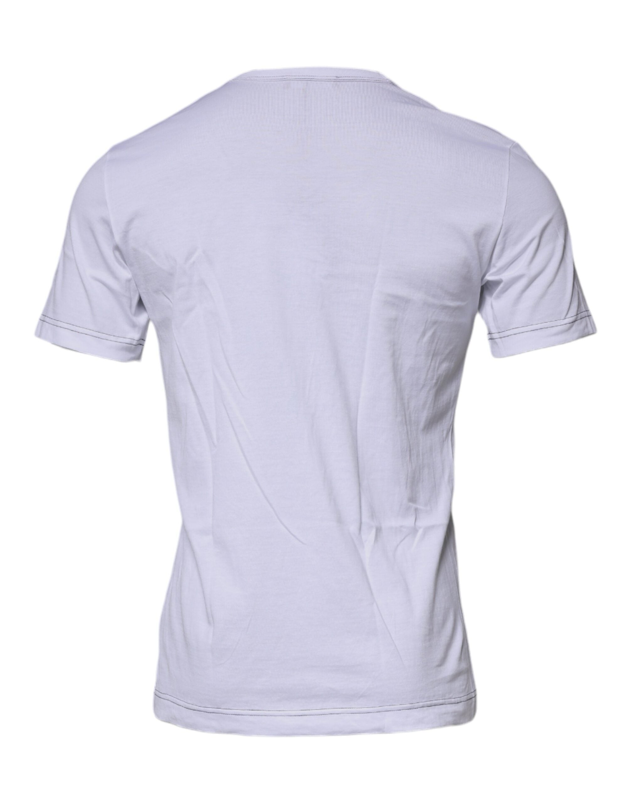 Dolce & Gabbana White Devozione Crew Neck Short Sleeve T-shirt