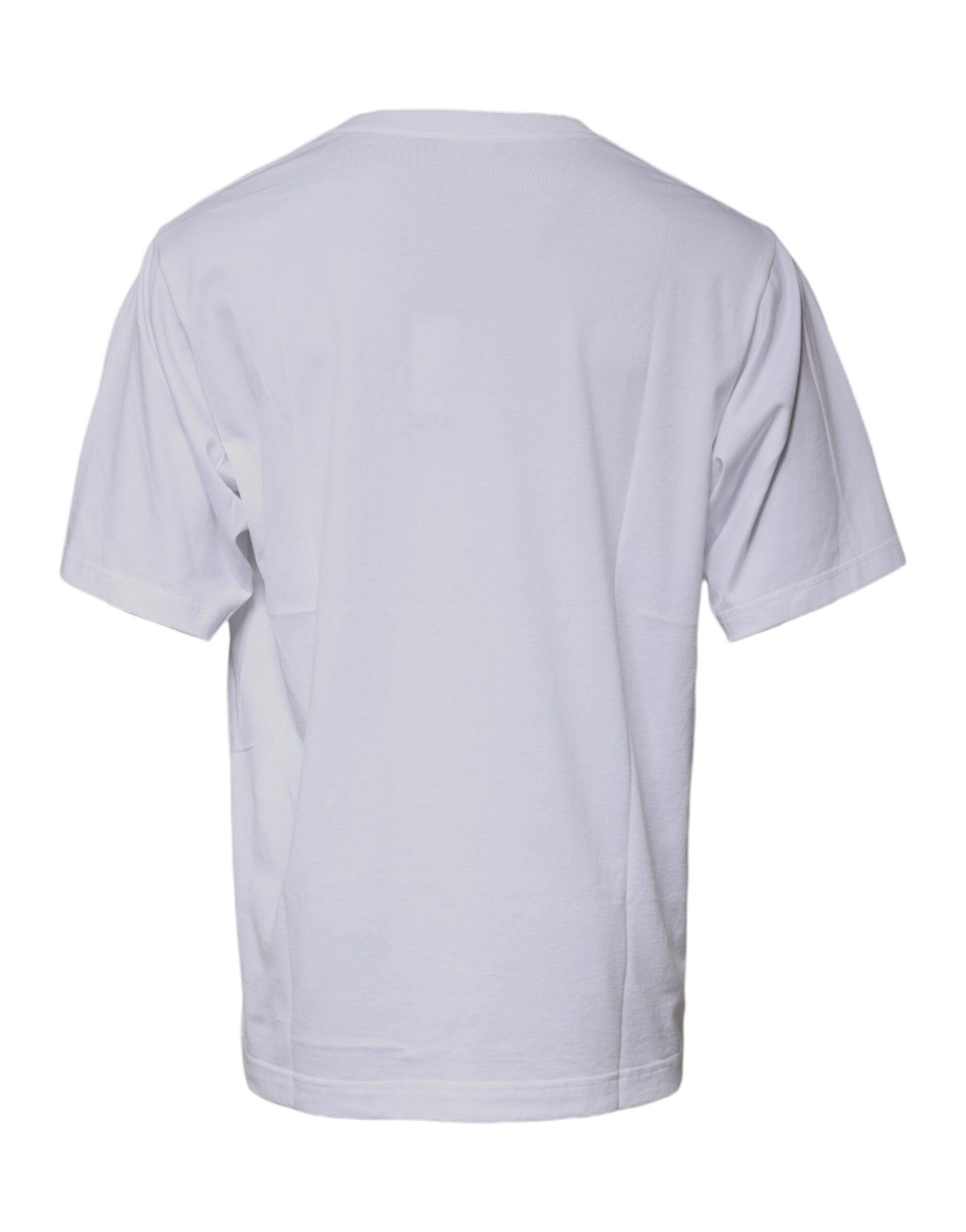 Dolce & Gabbana White DG Milano Cotton Crew Neck T-shirt