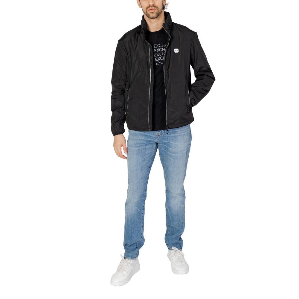 Armani Exchange Black Polyester Jacket