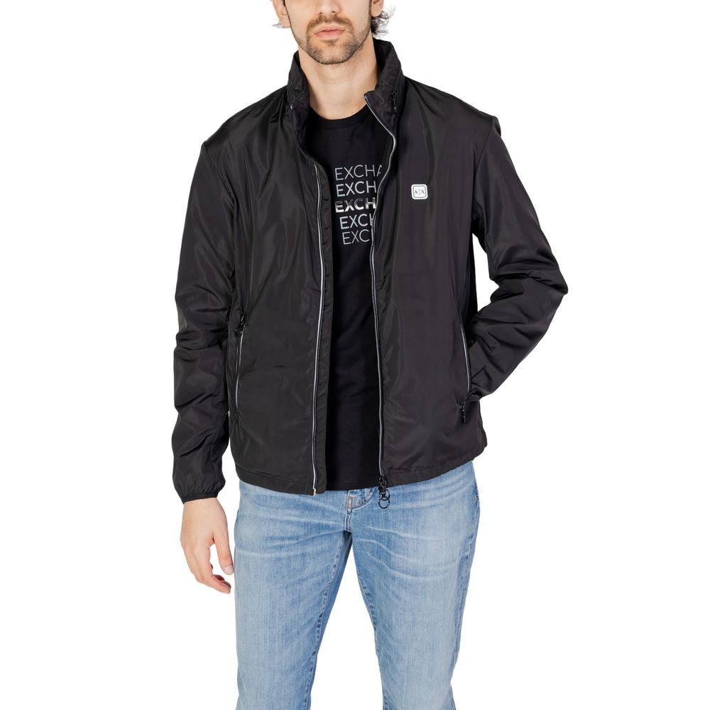 Armani Exchange Black Polyester Jacket