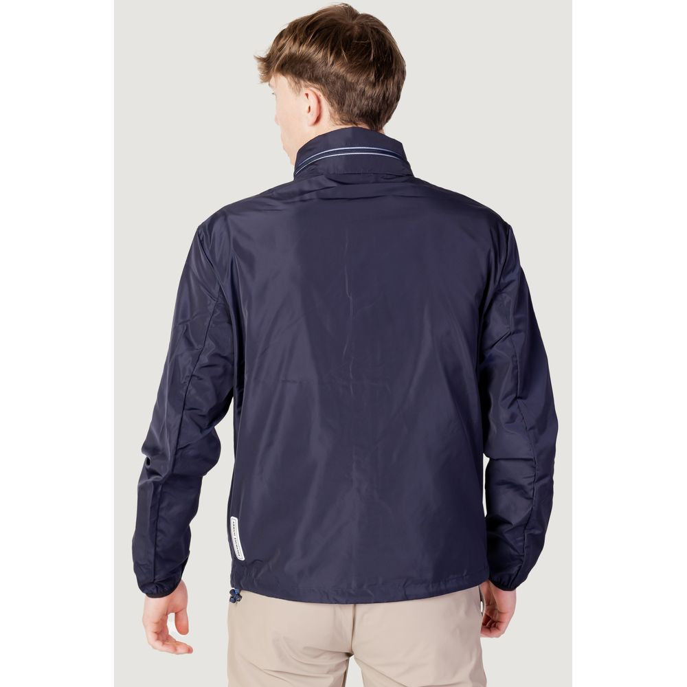 Armani Exchange Blue Polyester Jacket