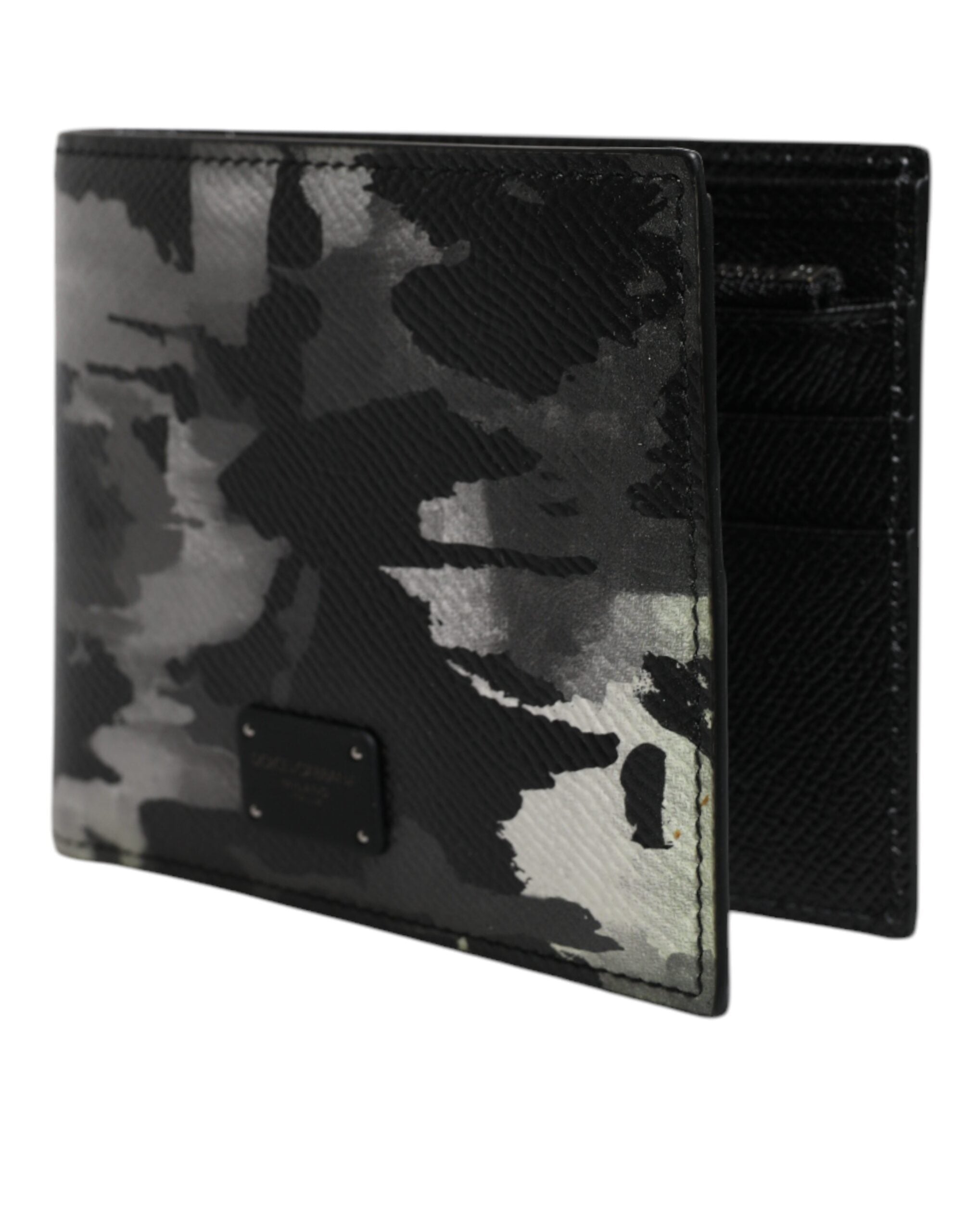 Dolce & Gabbana Multicolor Camouflage Bifold Card Holder Logo Wallet