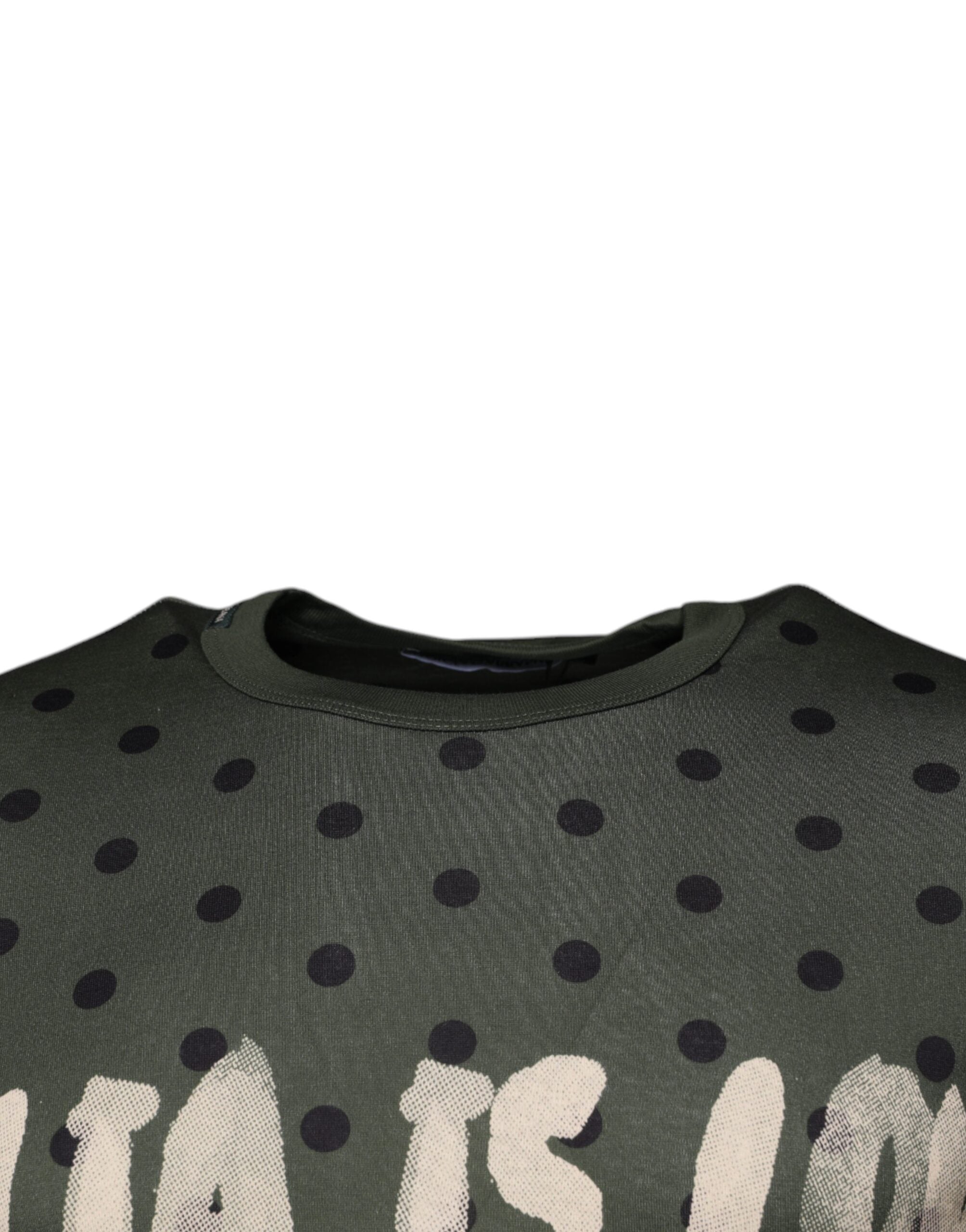 Dolce & Gabbana Gray Sicilia Cotton Crew Neck T-shirt